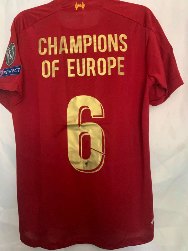 champions of europe liverpool jersey